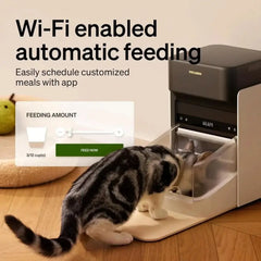 Smart Cat Feeder with WiFi 3L Capacity, App Control Tektoty
