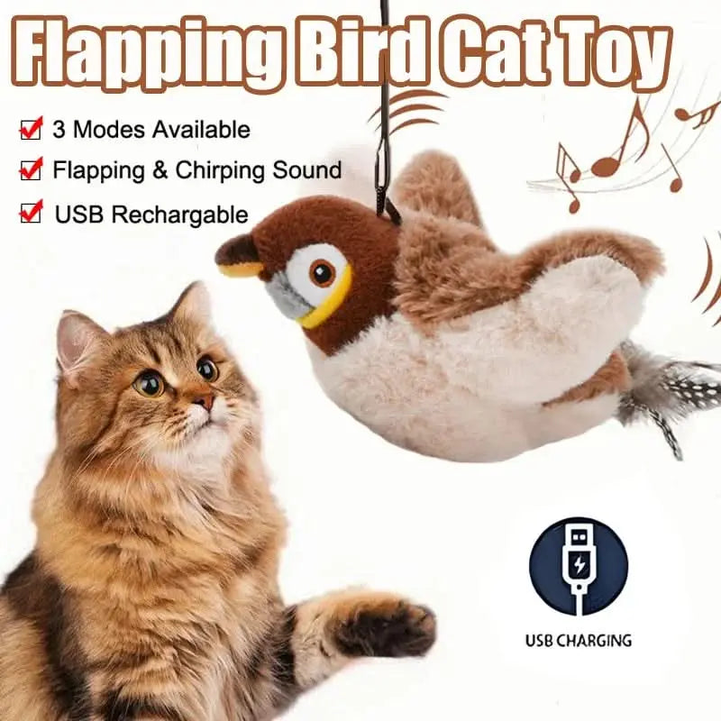 Flapping Fun Cat Toy Tektoty