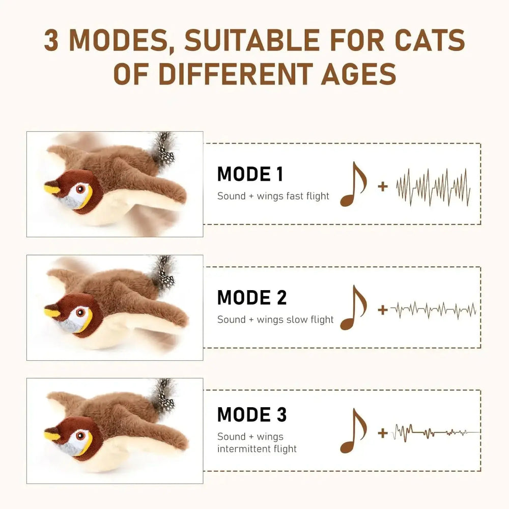 Flapping Fun Cat Toy Tektoty