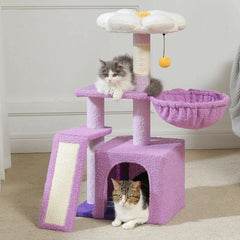 Cozy Cat Adventure Tower|Small Cat Tree Cat Tower Tektoty