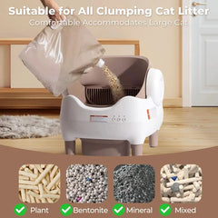 Smart Self-Cleaning Cat Litter Box with App Control – Automatic Odor-Free Litter Solution for Multiple Cats Tektoty