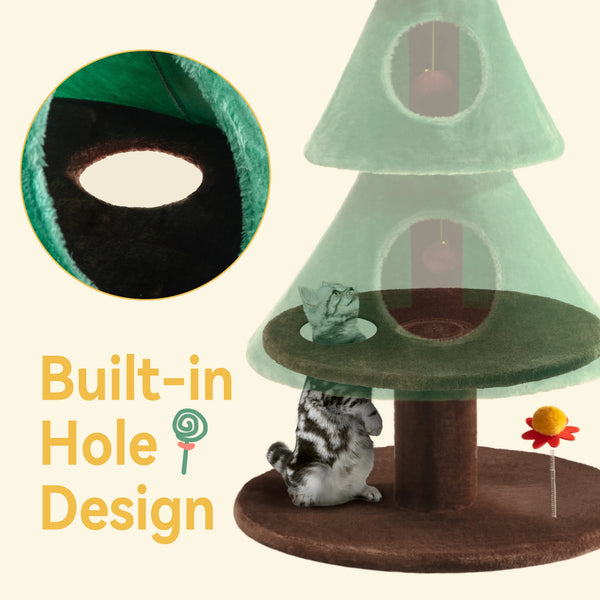 Festive Cat Play Tower
