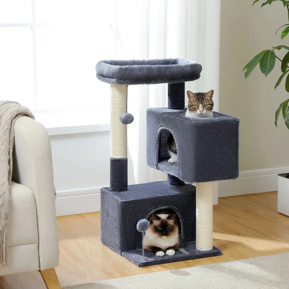 Cozy Cat Adventure Tower|Small Cat Tree Cat Tower Tektoty