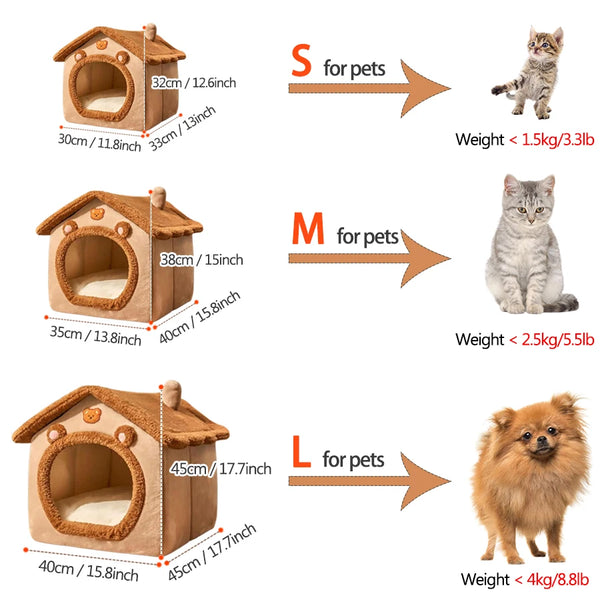 Cozy Foldable Pet Retreat