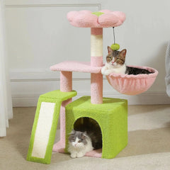 Cozy Cat Adventure Tower|Small Cat Tree Cat Tower Tektoty