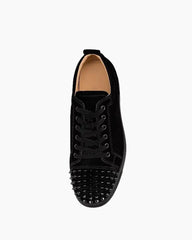Suede Stud Spikes Red Sole Low-Top Sneakers Tektoty