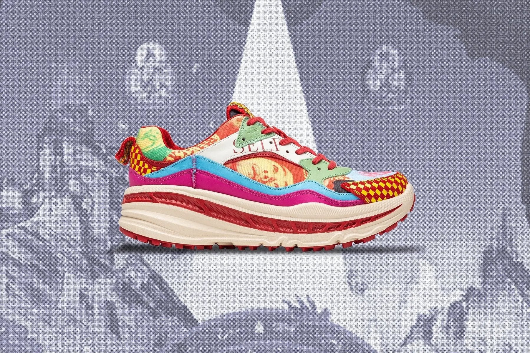 UGG x 12x12 CA805 x Tadanori Yokoo Self Portrait - Red/Multi Tektoty