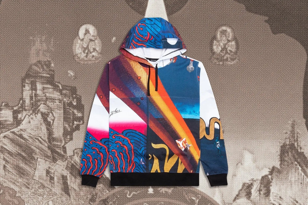 UGG x Yokoo Tadanori Hoodie - Blue Multi Tektoty